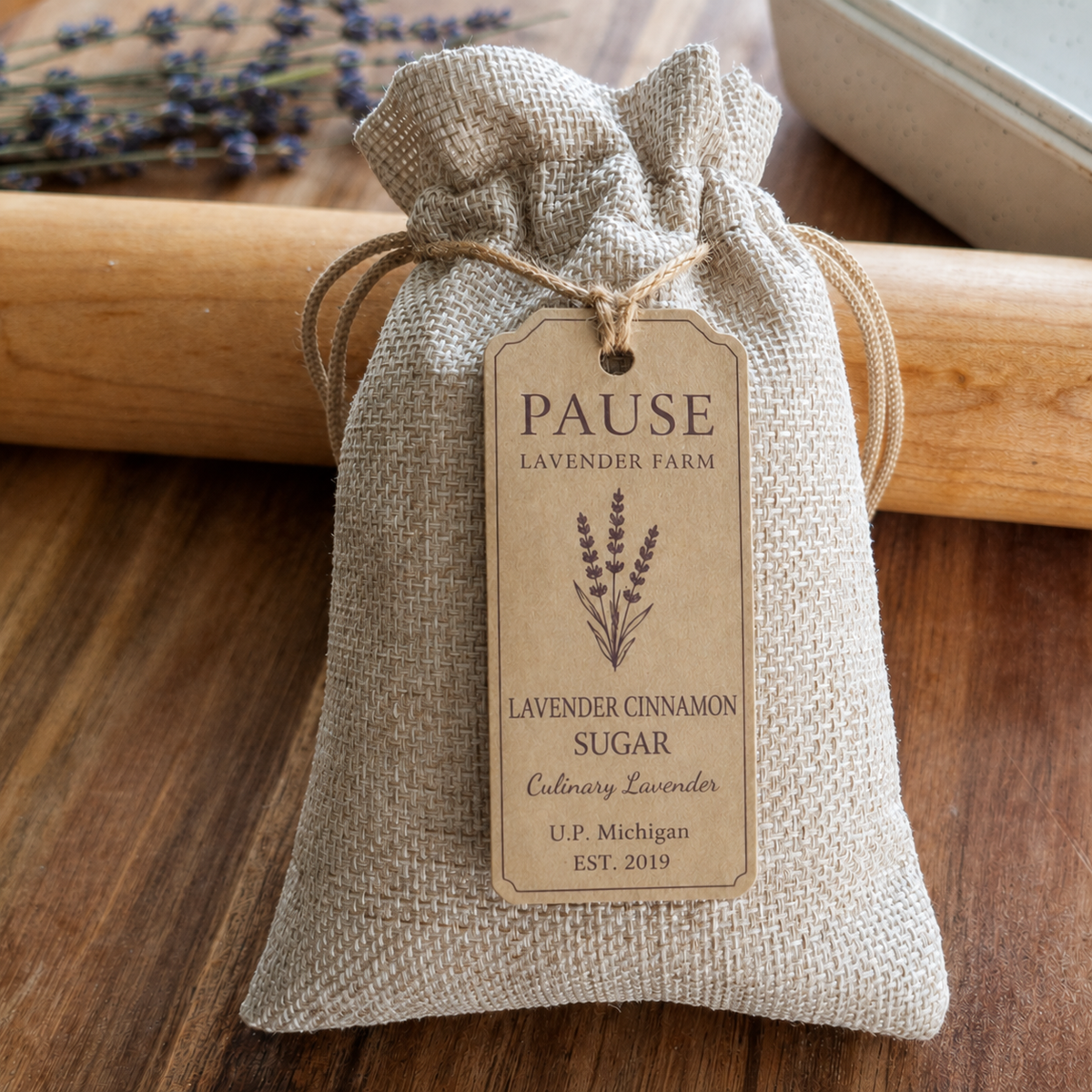 Lavender Sugar Sack | 6 Varieties | 8 oz Small-Batch Culinary Lavender Sugar