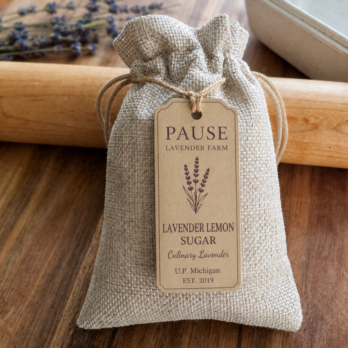 Lavender Sugar Sack | 6 Varieties | 8 oz Small-Batch Culinary Lavender Sugar