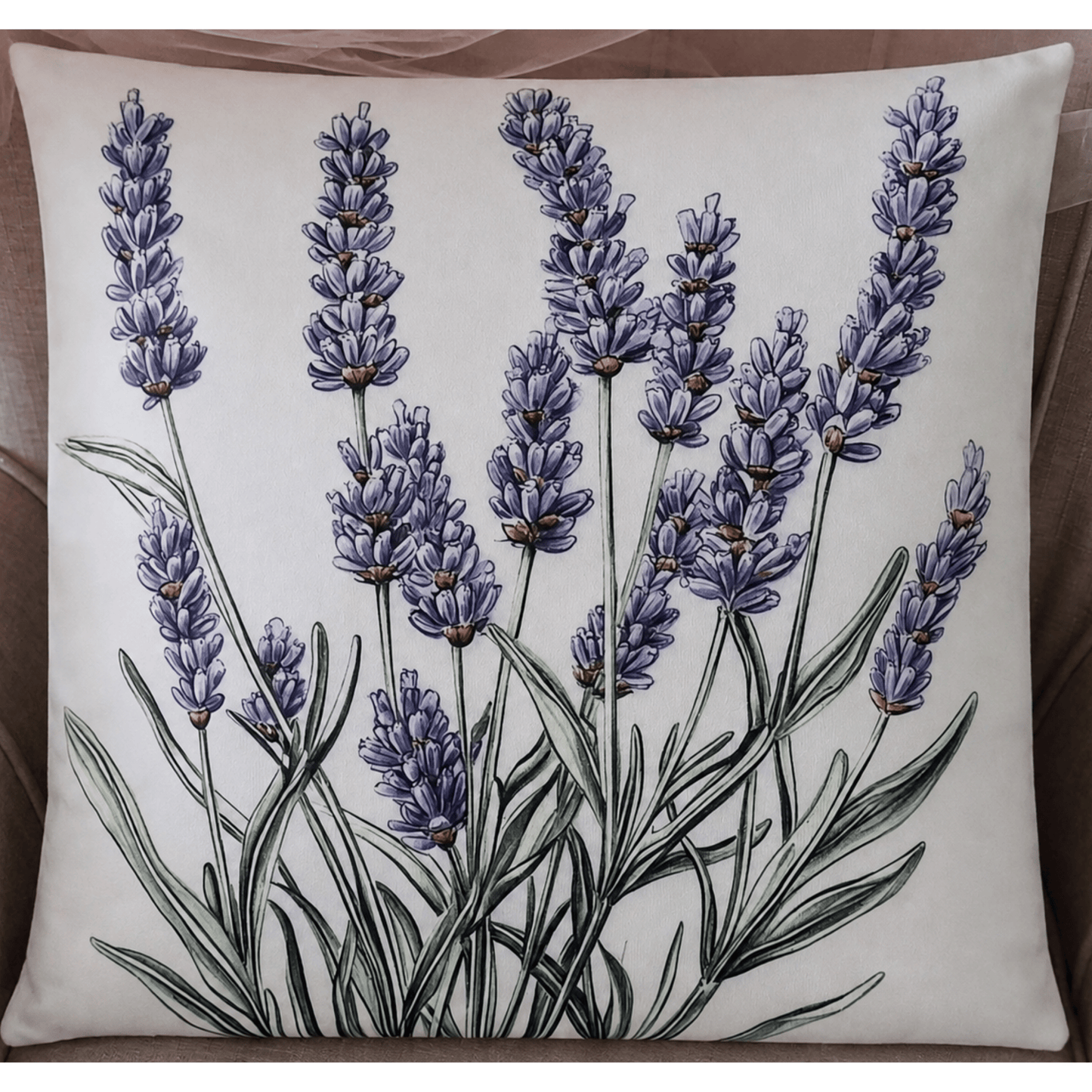 Lavender Scented Decorative Pillow Cover