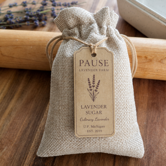 Lavender Sugar Sack | 6 Varieties | 8 oz Small-Batch Culinary Lavender Sugar