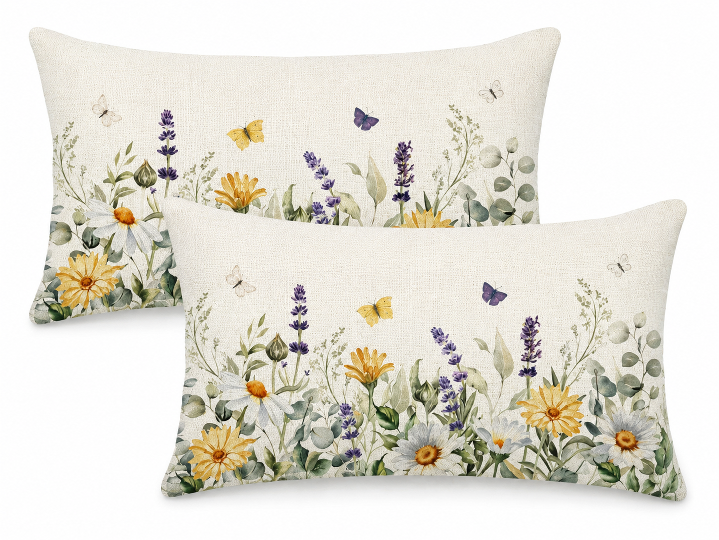 Lavender Scented Decorative Pillow Cover